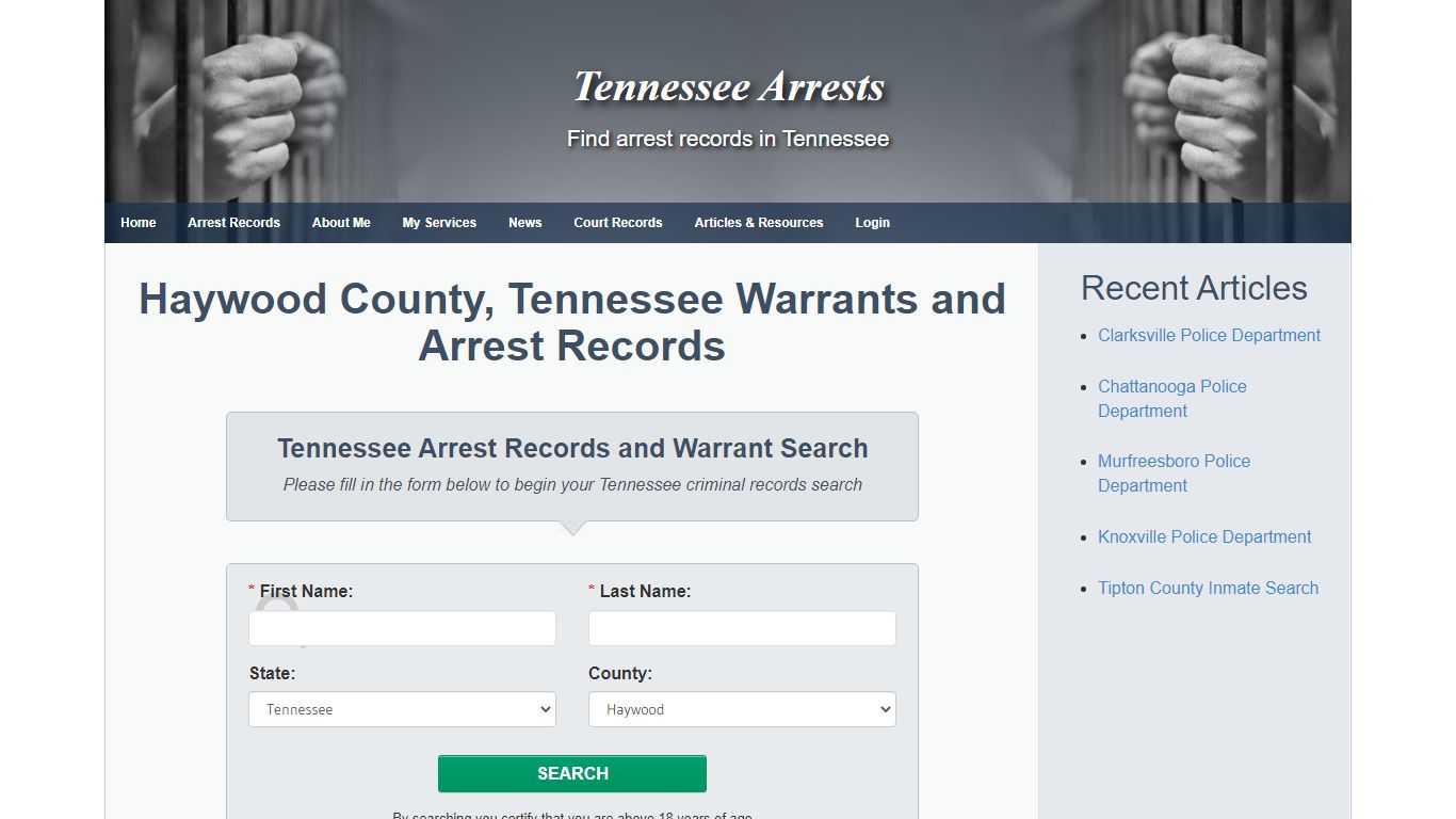Haywood County, Tennessee Warrants and Arrest Records ...
